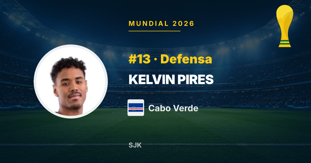 Kelvin Spencer Pires — Cabo Verde · Mundial 2026 · CiberCuba